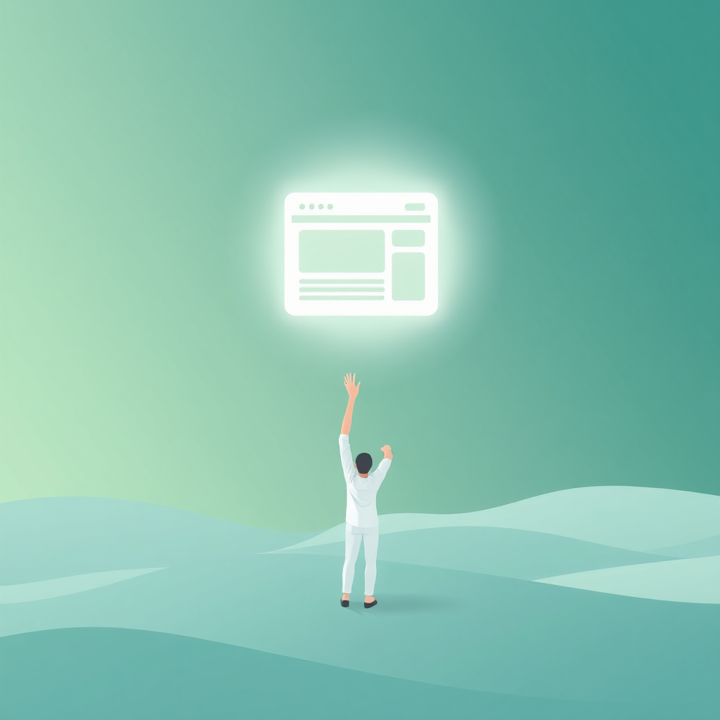 Illustration of achieving a clear online presence