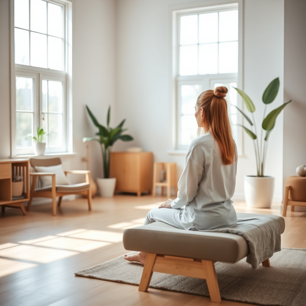 Praticien du bien-être en consultation avec patient