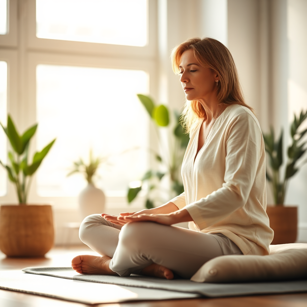 Sophrologue accompagnant un client en séance de relaxation