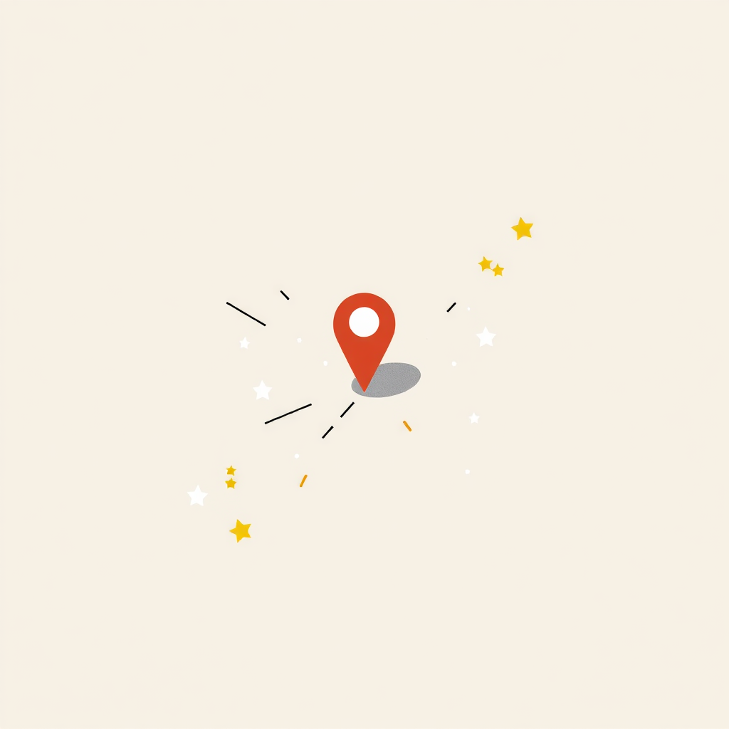 Illustration of a fragmented online presence on Google