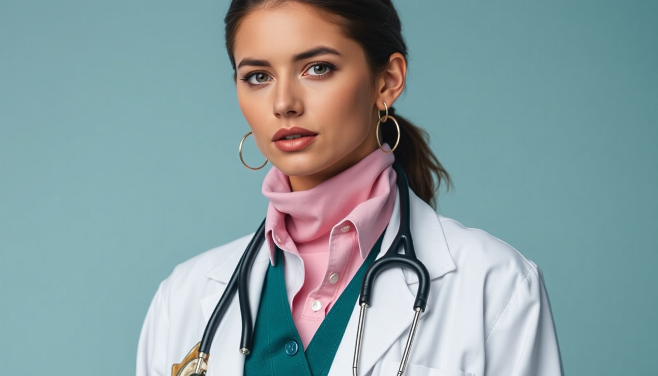 Tailored lab coat