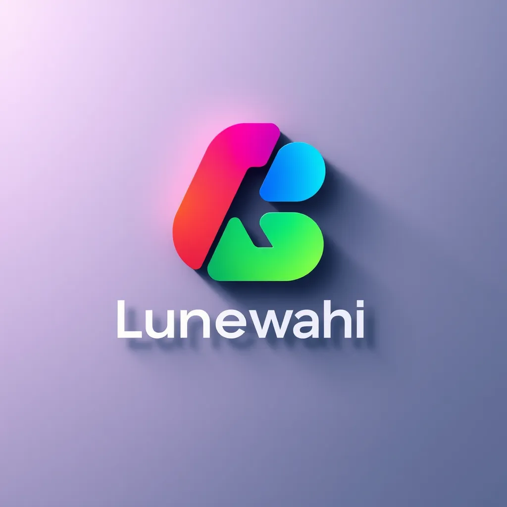 A modern, minimalist logo design with a vibrant color palette, representing a company's brand identity. The logo should be placed on a sleek, minimalist background, with a subtle gradient effect.  The image should evoke a sense of professionalism and creativity.