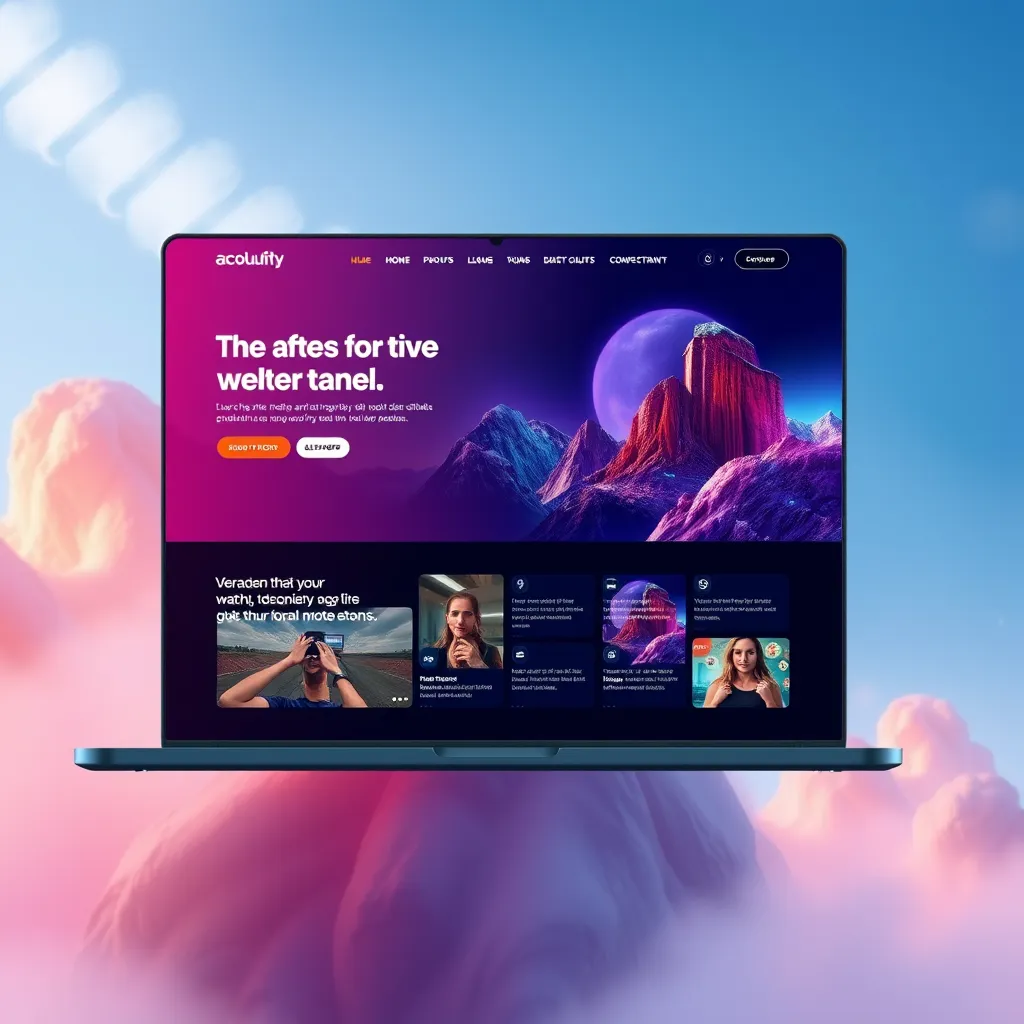  A stunning website design with a captivating visual layout, featuring high-quality images, eye-catching typography, and a seamless user experience. The design incorporates bold colors and dynamic animations, showcasing the brand's identity and enhancing user engagement.