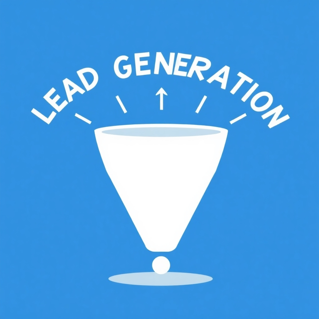 A stylized image representing the concept of lead generation, perhaps a funnel or other visual metaphor. The image should be visually appealing and easy to understand.