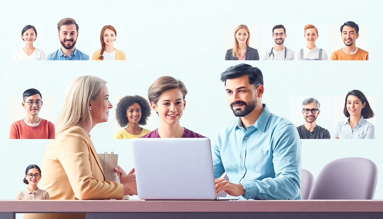 Image depicting diverse users, from entrepreneurs to small business owners, successfully using ClickSite.Ai.  Modern, inclusive representation.