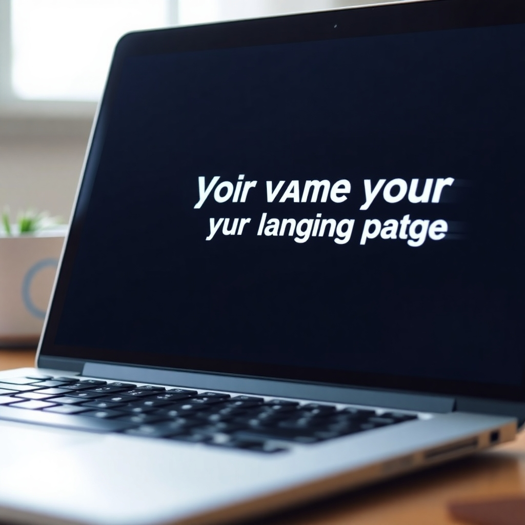 Photorealistic image: A close-up of a laptop screen showing a video with a compelling CTA, driving the viewer to a landing page or another action.
