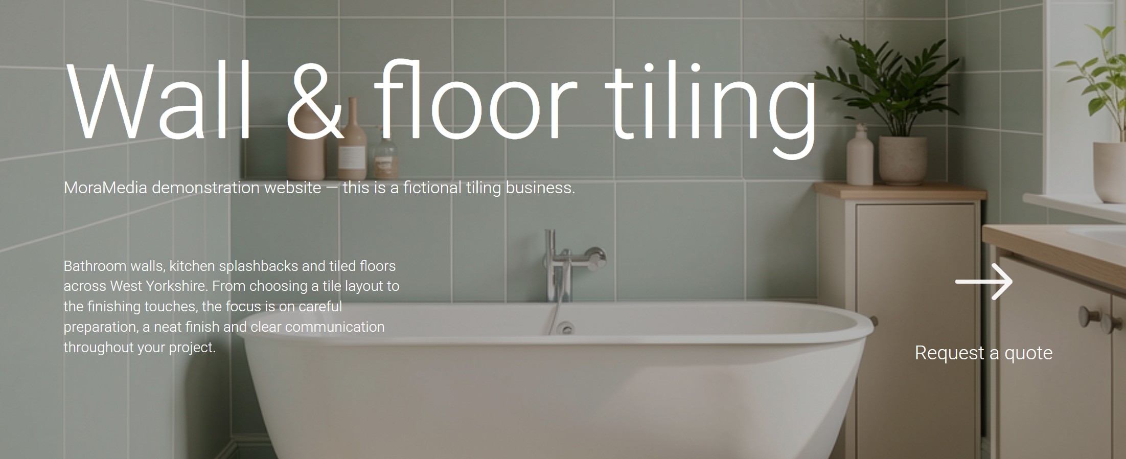 Tiling website demonstration screenshot