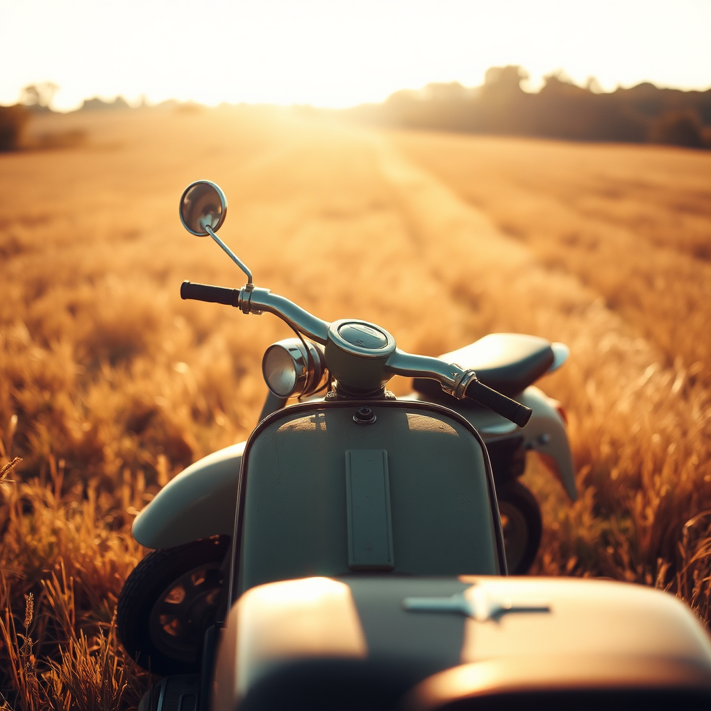 Portfolio: Classic car in sunlight