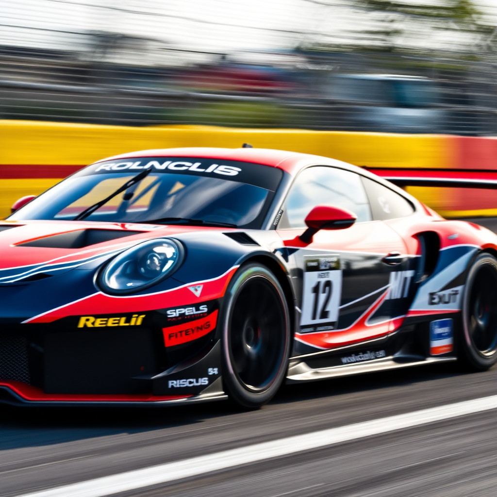 Portfolio: Race car in motion